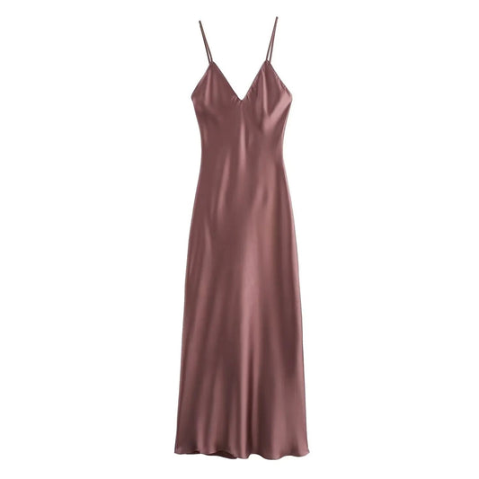 Clara Sleek Satin Slip Dress